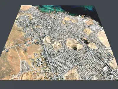 Cityscape Hurgada Egypt 3D model