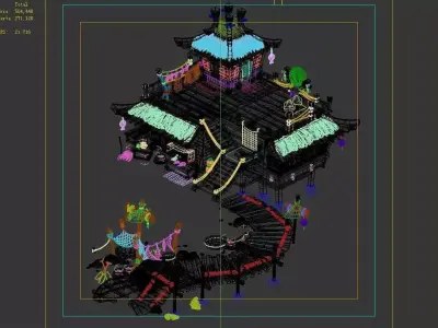 City - Dock 3D model