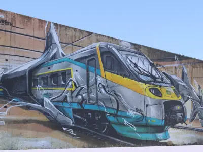 Graffiti wall IV 3D model