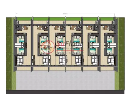 House 30x22m code 552 - Sketchup 3D model 3D model 3D model
