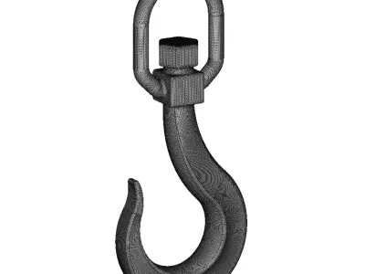 Transparent Crane Hook Toy 3D model