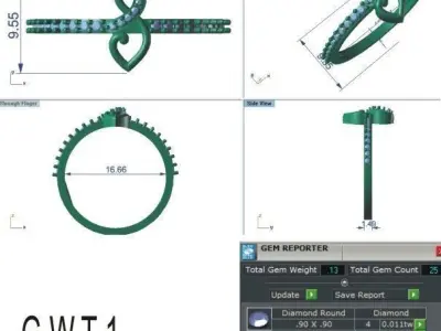Ring - 123 3D print model