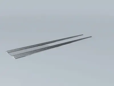 Eco Rail Grass Track Straight Old Steam Days Free 3D model
