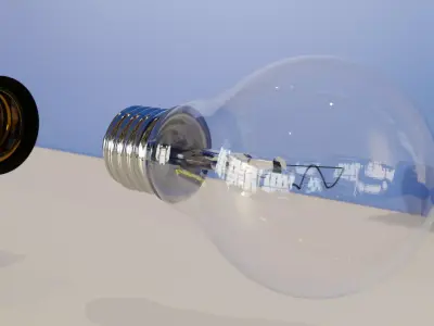 Bulb and Mounting Socket 3D model