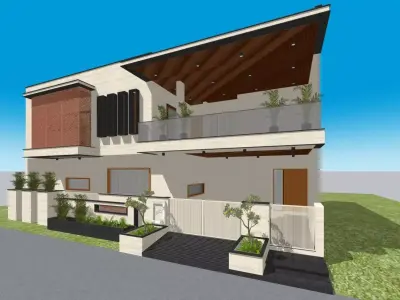 Residential Bungalow  3D model
