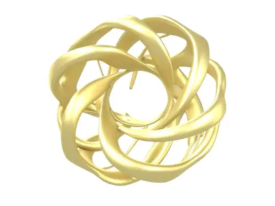 Abstract Circle v3 001 Low-poly 3D model