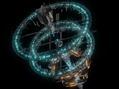 space station sci fi   3D model