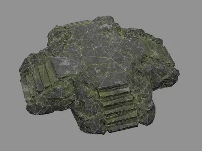 Staris Rock 06 Low-poly 3D model