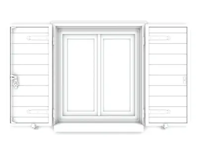 Exterior Aluminium Shutter 3D model
