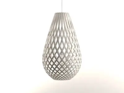 Koura pendant lamp made of wood 3D model