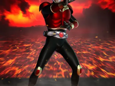 Kamen Rider Kuuga For G8M 3D model