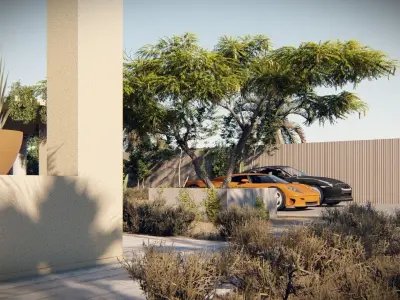 Desert House Low-poly 3D model