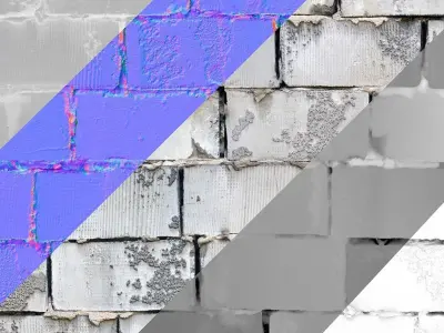 Blocks tile PBR Texture