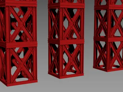 Modular Trellis A00 3dprint 3D print model