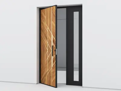 Aluminium door 258 3D model