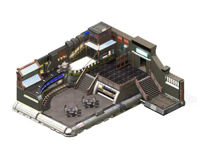 Bar - Indoor 02 3D model