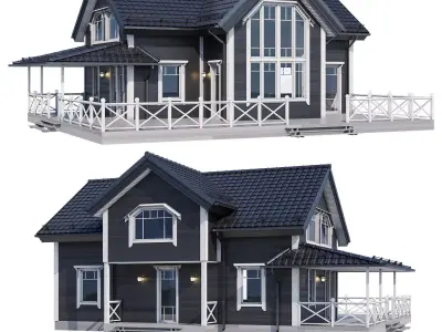 Modern house v50 3D model