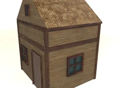 Western House 001 Low-poly 3D model