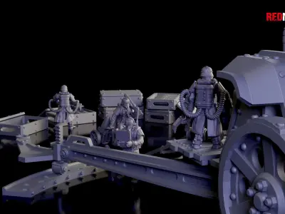 Earthshaker cannon Heavy artillery of the Imperial Force 3D print model