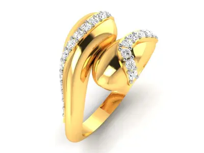 Women Ring 3D print model 53