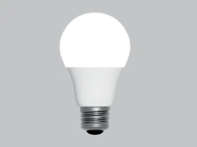 Led Light Bulb 40Watts Low-poly 3D model