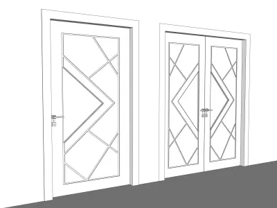 Modern Doors 3D model