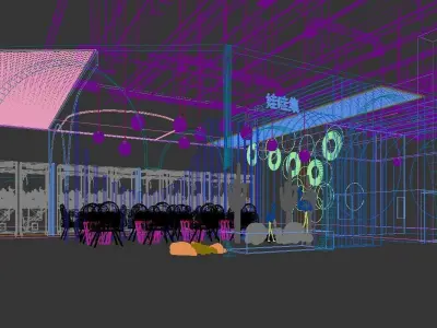 machine store Modern doll 3D model