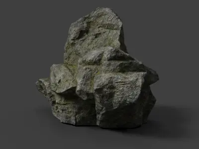 Rock 3-4 Low-poly 3D model