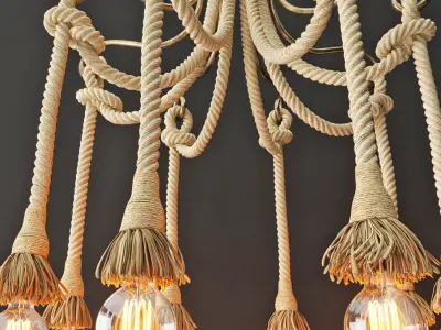 Loft Rope Light 8 3D model