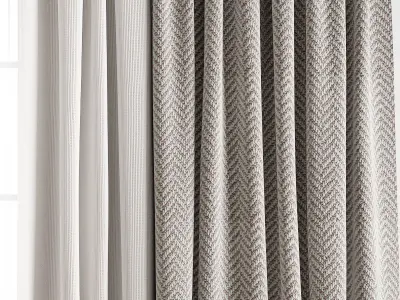 Curtain 372 3D model