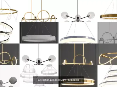 Collection pendant Light 3D Model Pack