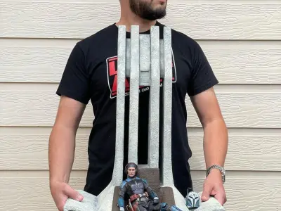 Bo-Katans Throne 1-6 scale 3D print model