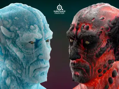 10 Creature skin smart material VOL03 Texture