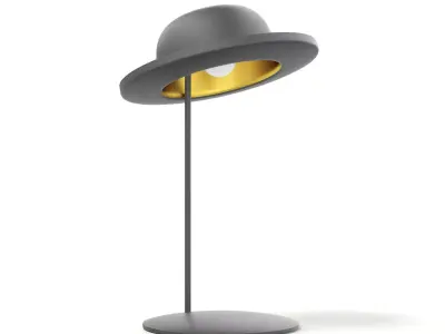 Hat Shaped Desk Lamp 3D Model 3D model
