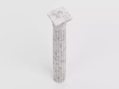 Doric Column V1 - Sturdy Classical Pillar 3D model