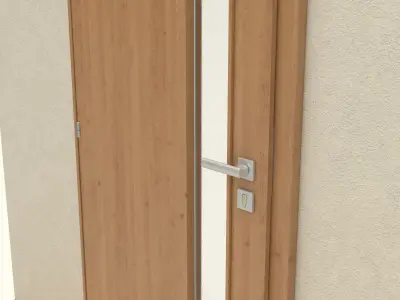 Wooden Door 3D model