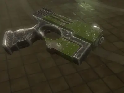 Sci-Fi Gun Model  Low-poly 3D model purchase
