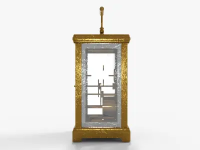 Carriage Clock  Low-poly 3D model