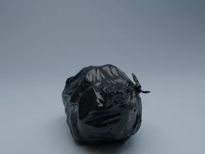 Trashbag - Medium 2 Low-poly 3D model