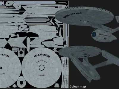 USSEnterpriseNCC1701refit 3D model