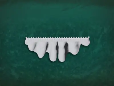 Deco CurtainsLong T02 - Single Fabric Sunblind Free 3D model