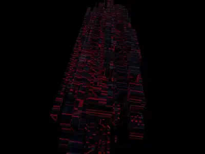 Sci fi Skyscrapers 4 3D model