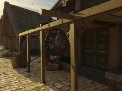 Breezehome Skyrim Free low-poly 3D model