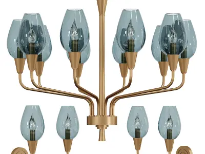 Chandelier VIOLA 3D model