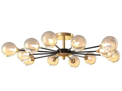 Sputnik Chandeliers Modern LED  Free 3D model