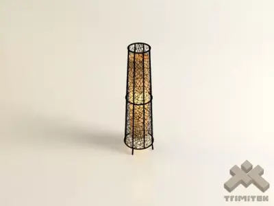 Exotic Mesh Lamp - Small Low-poly 3D model