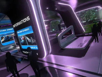 3D Showroom Level Kit Vol 19 Low-poly 3D model