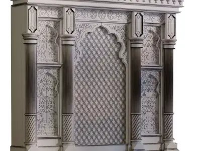 Wood Wall Panel 936 Low-poly 3D model