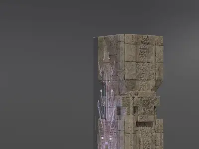 Mixed look Pillar 3D model