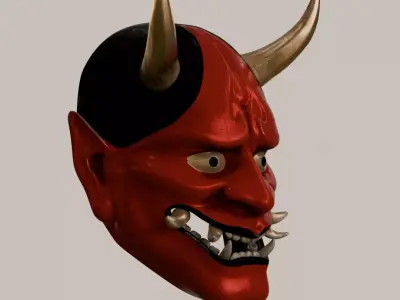 Modern Hannya Mask 3D model